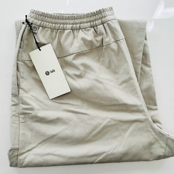 Lululemon LAB Jacquard Wide-Leg Pant 14 Leopardo Jacquard Dove Grey NEW $168 - Picture 2 of 6